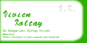 vivien koltay business card